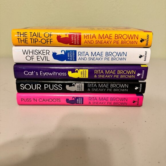 Other - Lot 5 Mrs. Murphy Mystery by Rita Mae Brown & Sneaky Pie Brown Hardcover Novel